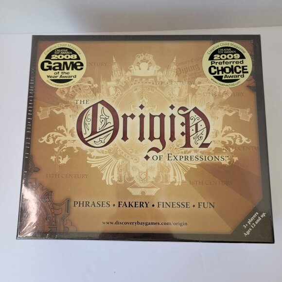 The Origin Of Expressions Phrases Fakery Finesse Board Game - NEW SEALED BOX - Picture 1 of 4